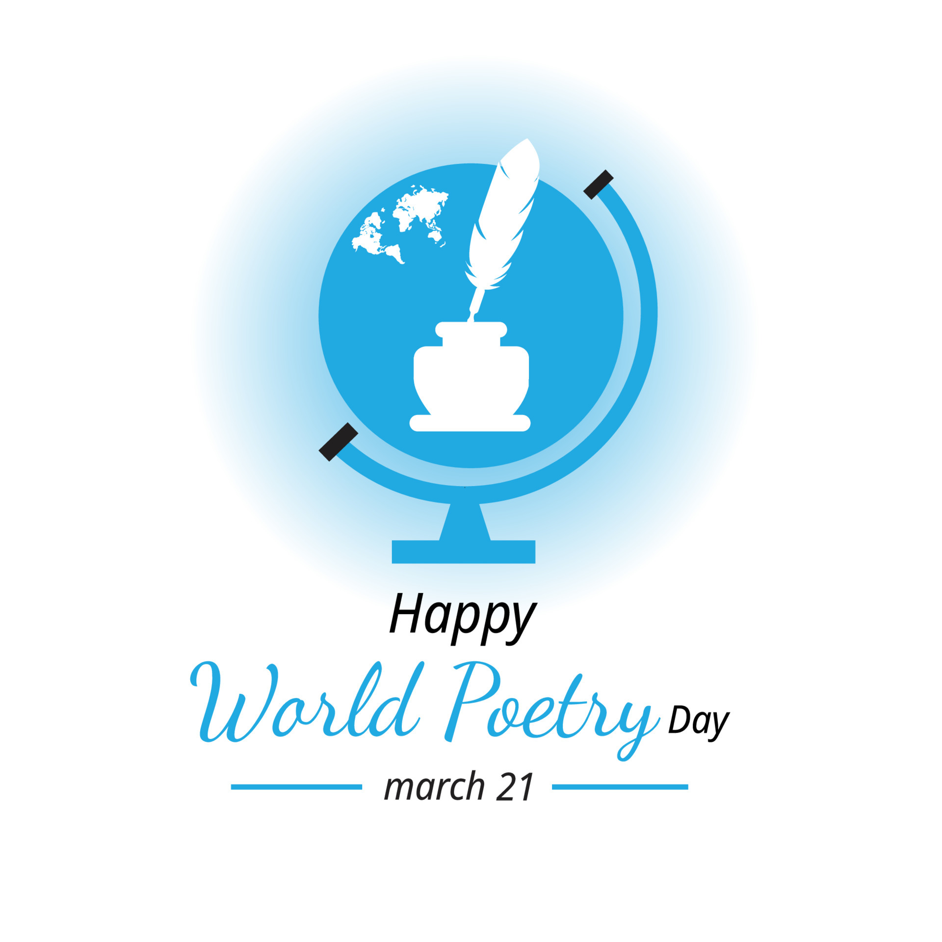 World Poetry Day Vector Illustration. Suitable for greeting card poster