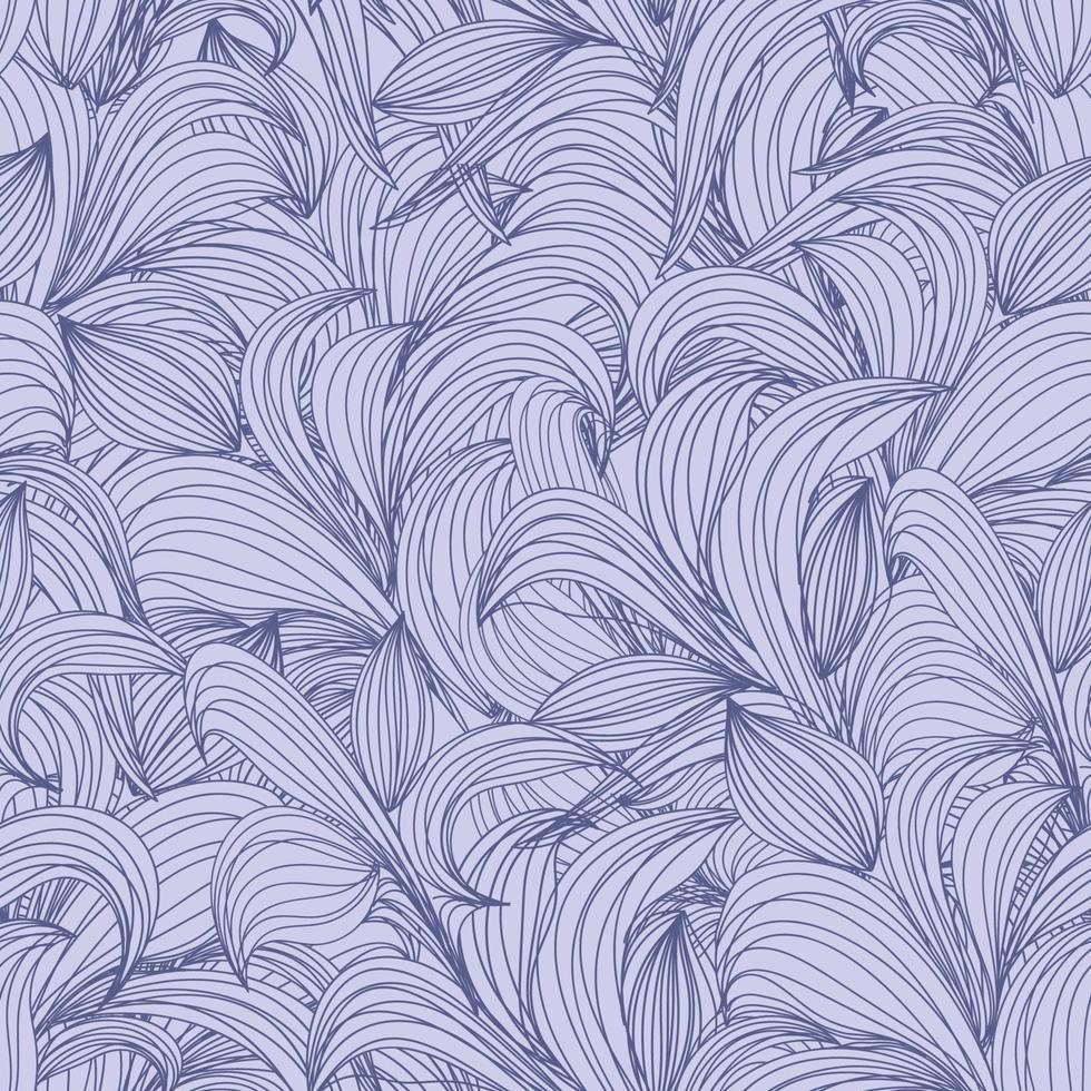 floral abstract pattern. line illustrations. pencil drawing. linear vector pattern, abstract line of leaf.  design for fabric, event, wallpaper