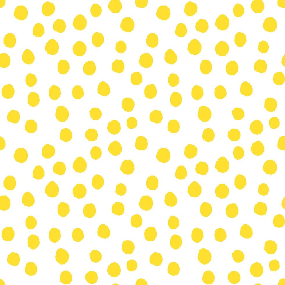 Yellow lemons with leaves. Citrus for lemonade, vitamins, healthy vegeterian food. Vector seamless pattern isolated on white background. Vivid summer illustration. For printing on paper and fabric.