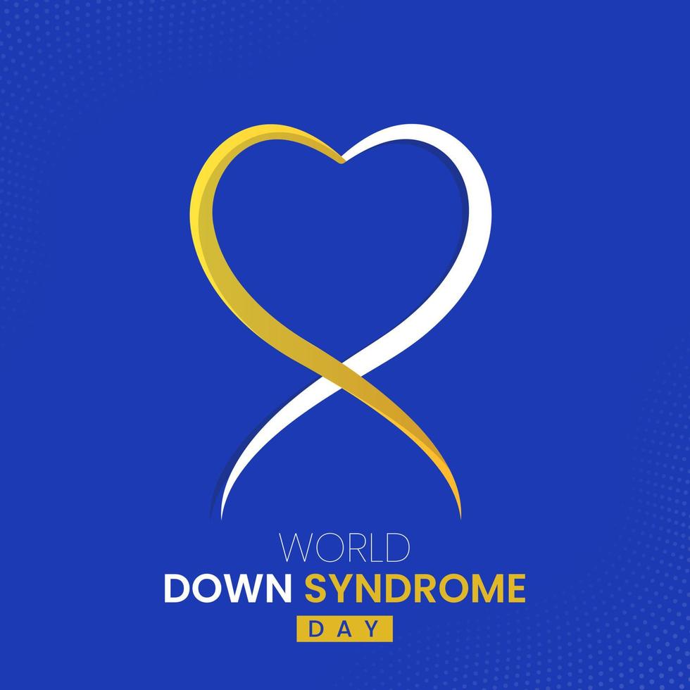 World Down Syndrome Day Social Media Post vector