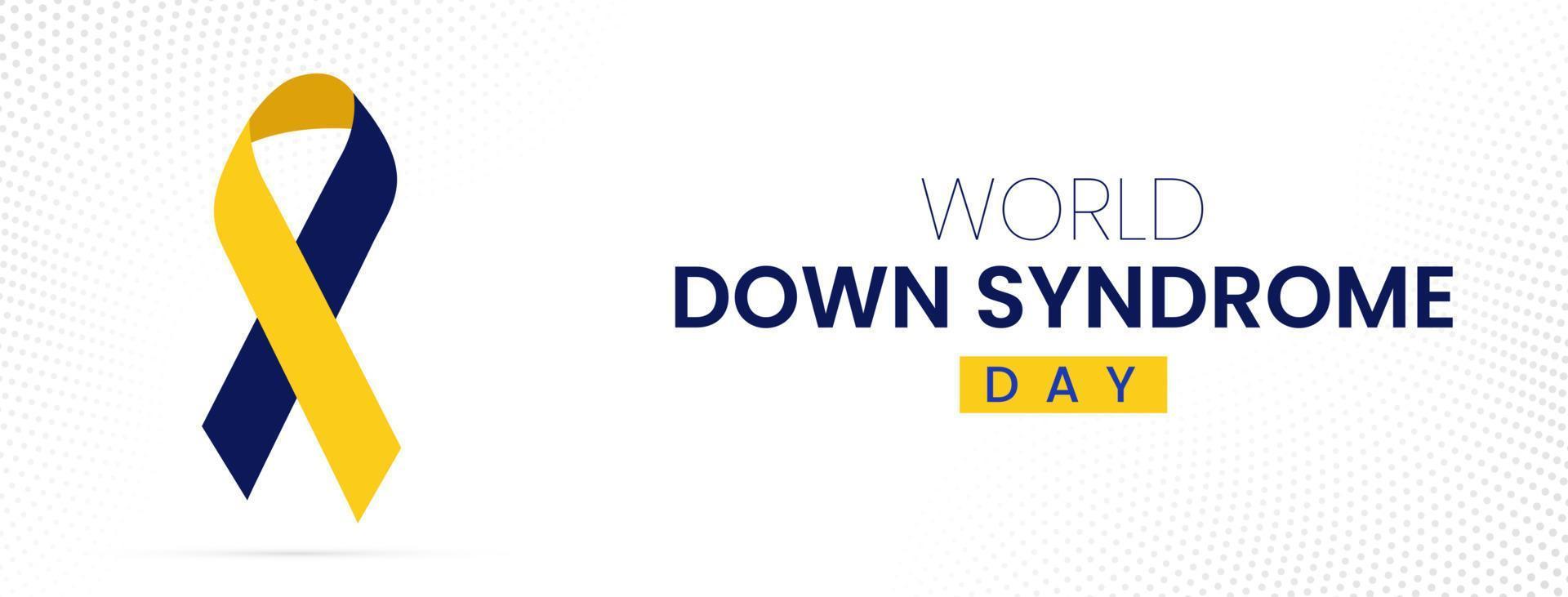 World Down Syndrome Day Social Media Post vector