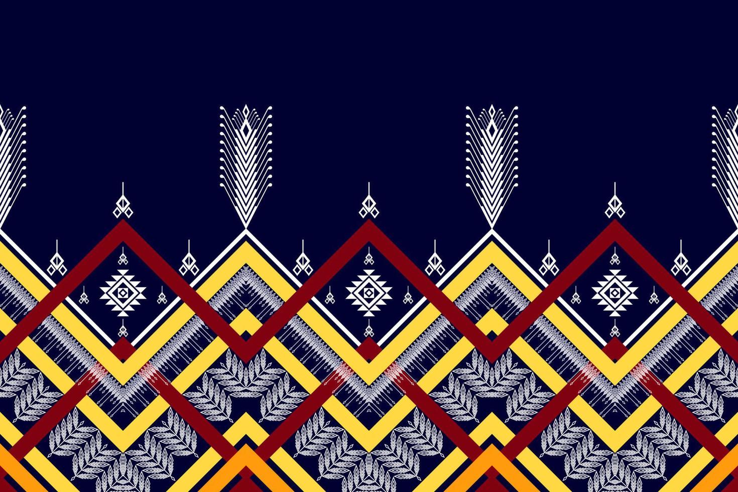 diseño de patrones sin fisuras geométricos étnicos. tela azteca alfombra mandala ornamento chevron textil decoración papel pintado. fondo de vector de bordado tradicional indio africano de pavo tribal