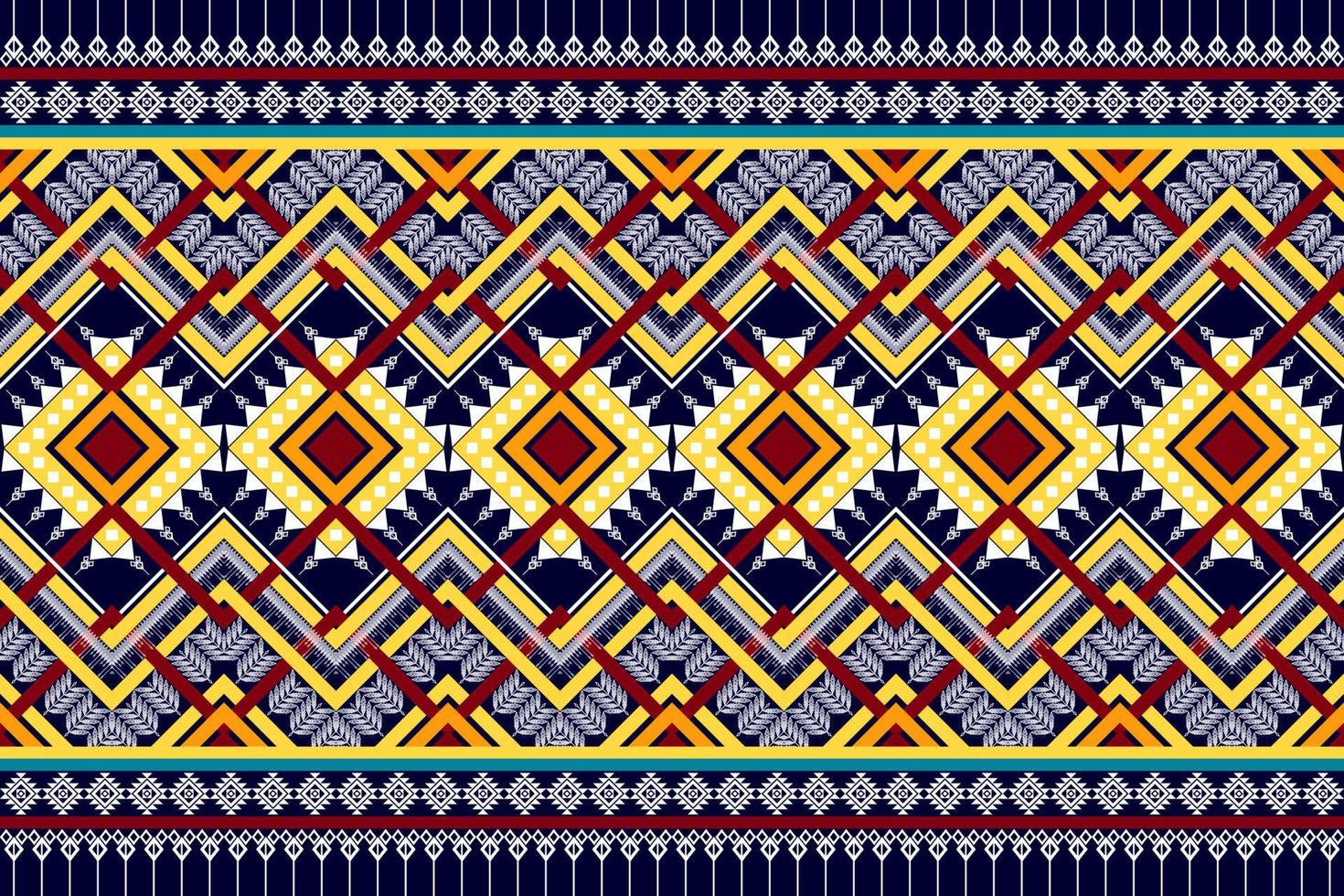 diseño de patrones sin fisuras geométricos étnicos. tela azteca alfombra mandala ornamento chevron textil decoración papel pintado. fondo de vector de bordado tradicional indio africano de pavo tribal