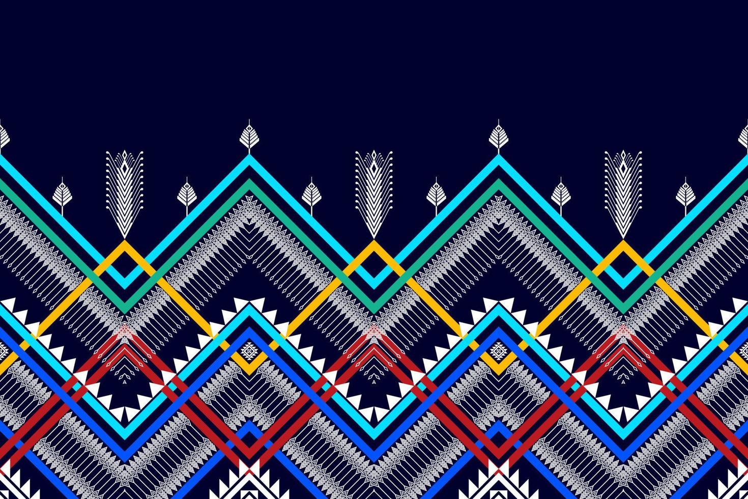Geometric ethnic seamless pattern design. Aztec fabric carpet mandala ornament chevron textile decoration wallpaper. Tribal turkey African Indian traditional embroidery patterns vector