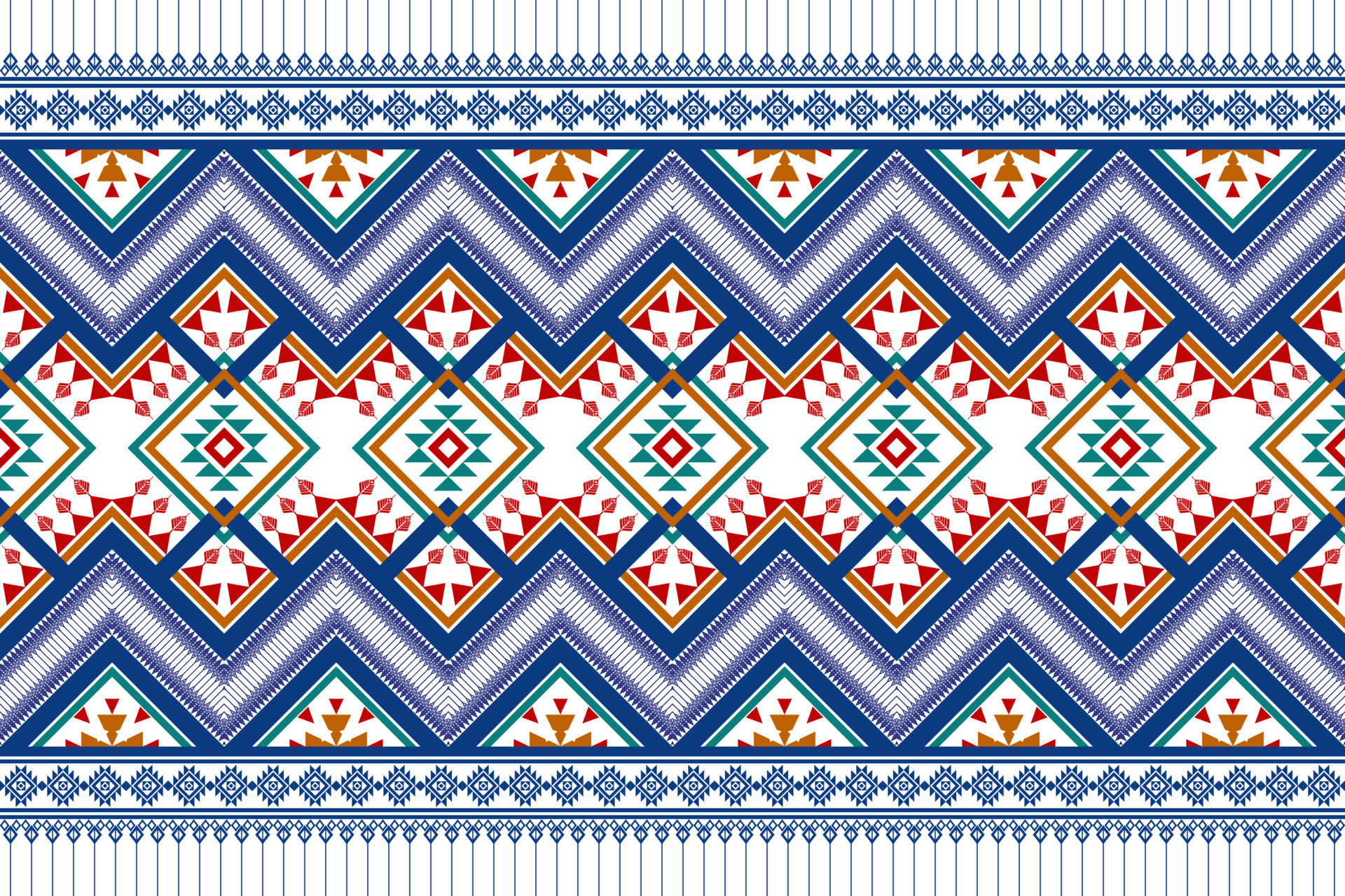 Geometric ethnic seamless pattern design. Aztec fabric carpet mandala ...