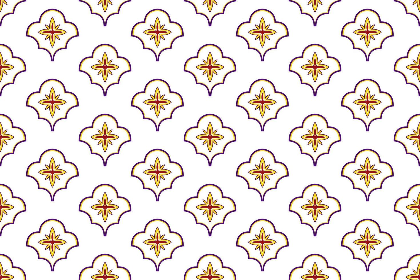 Moroccan ikat ethnic seamless pattern design. Aztec fabric carpet mandala ornament native boho chevron textile decoration wallpaper. Tribal turkey African Indian traditional embroidery vector