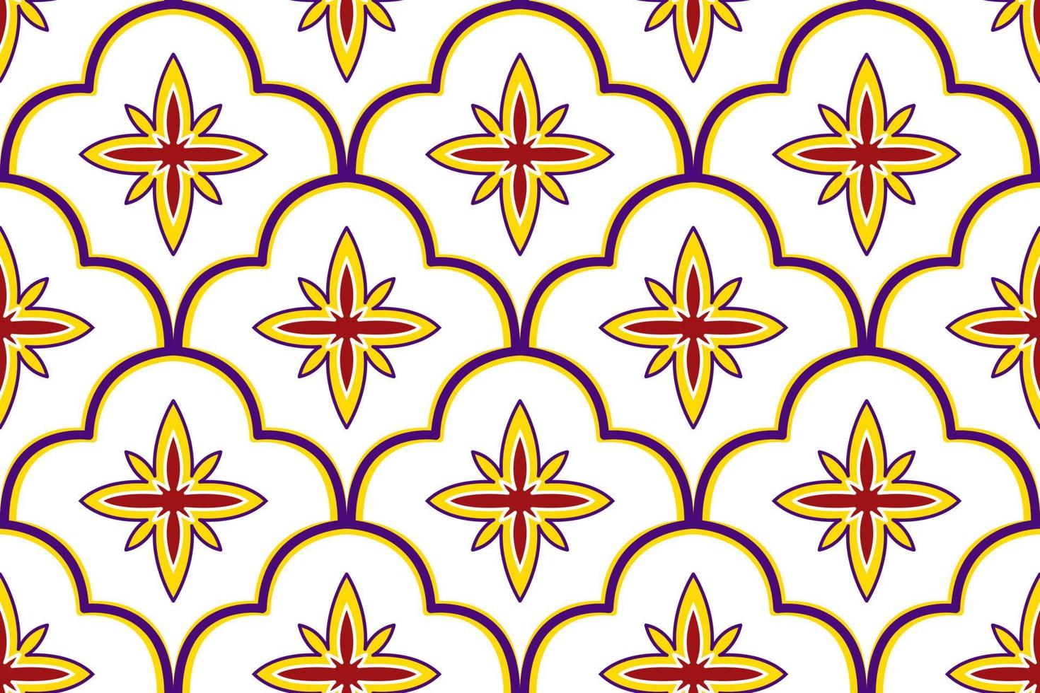 Moroccan ikat ethnic seamless pattern design. Aztec fabric carpet mandala ornament native boho chevron textile decoration wallpaper. Tribal turkey African Indian traditional embroidery vector
