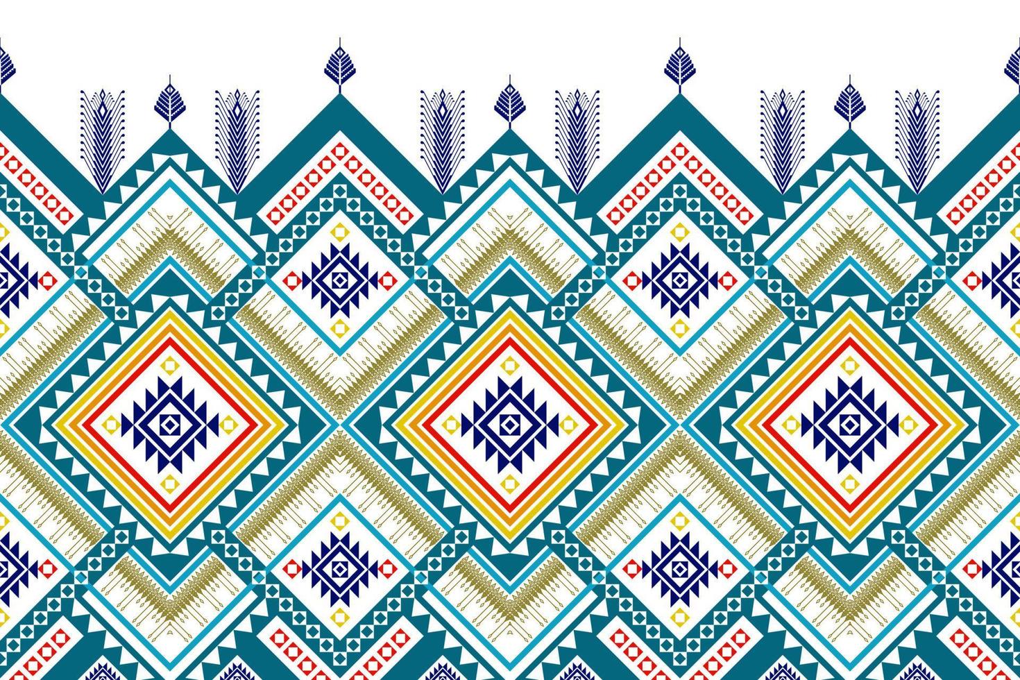 diseño geométrico étnico de patrones sin fisuras. tela azteca alfombra mandala ornamento chevron textil decoración papel pintado. fondo de ornamento de bordado tradicional indio africano de pavo tribal vector