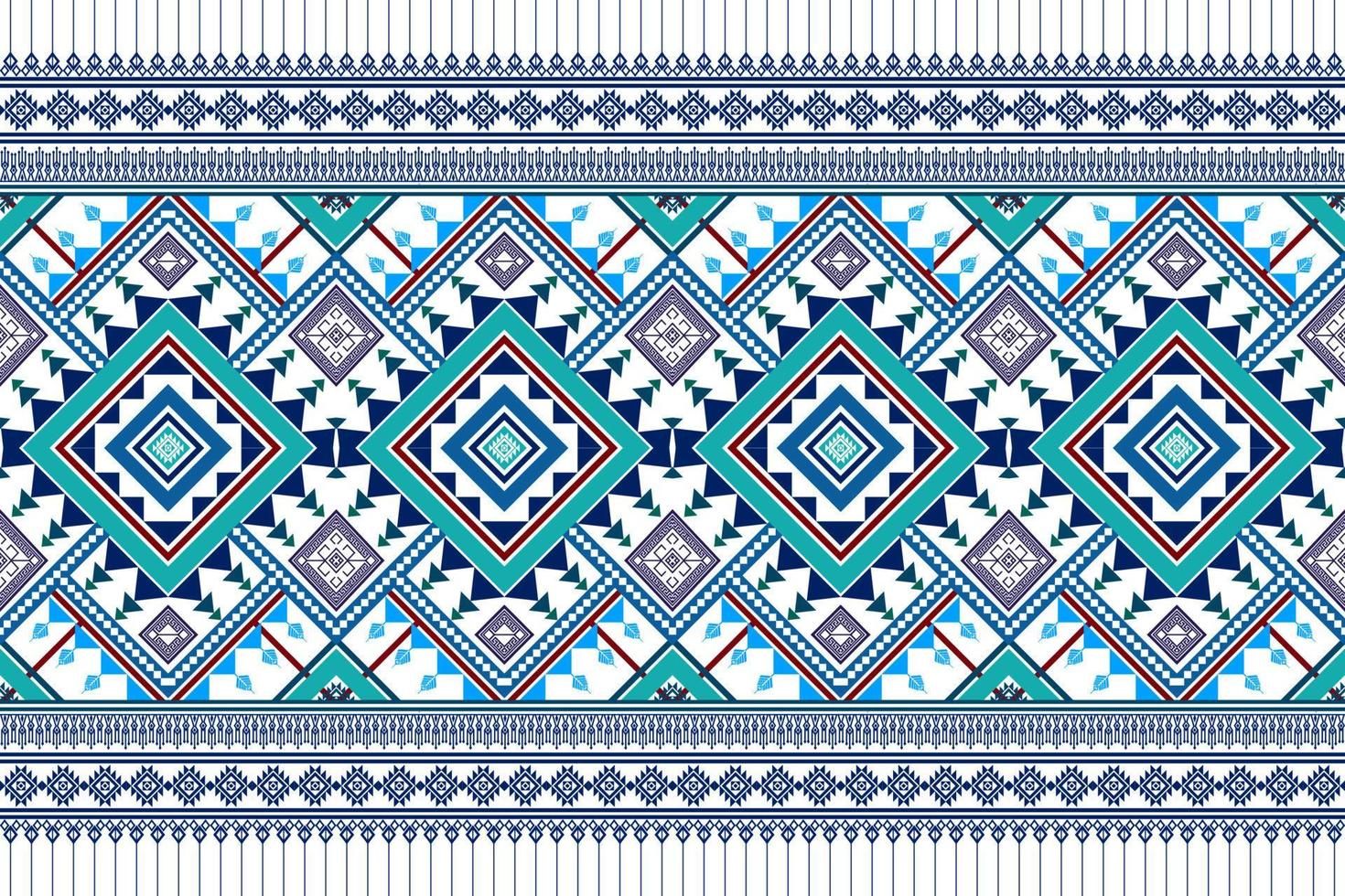 diseño de patrones étnicos geométricos. tela azteca alfombra mandala ornamento chevron textil decoración papel tapiz. fondo de bordado tradicional indio africano de pavo tribal vector