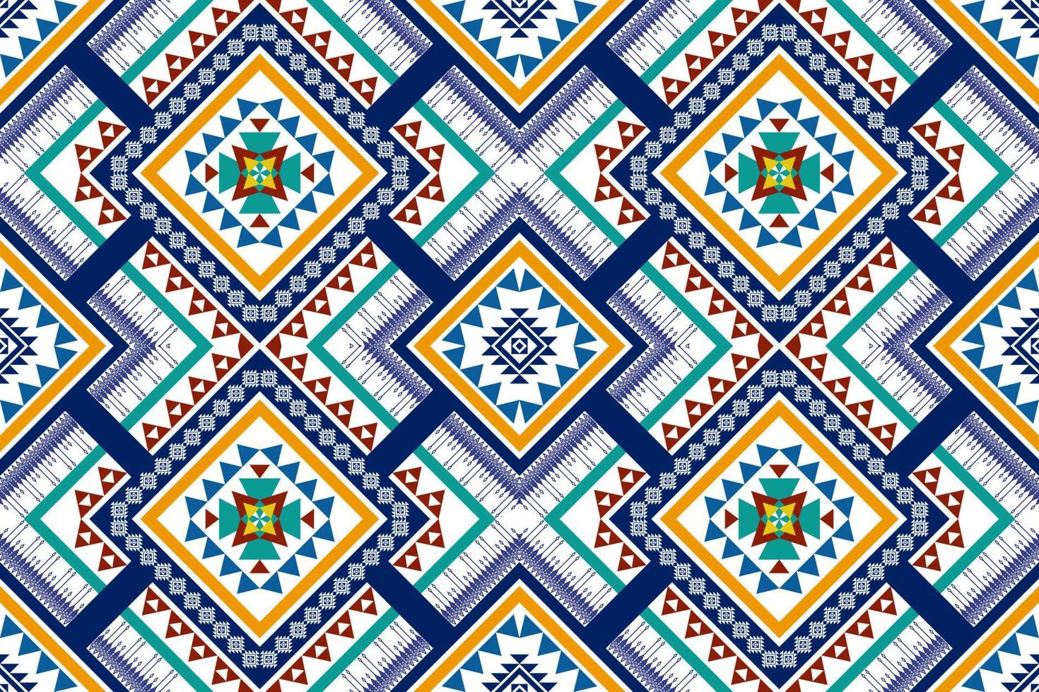 diseño de patrones étnicos geométricos. tela azteca alfombra mandala ornamento chevron textil decoración papel tapiz. fondo de bordado tradicional indio africano de pavo tribal vector