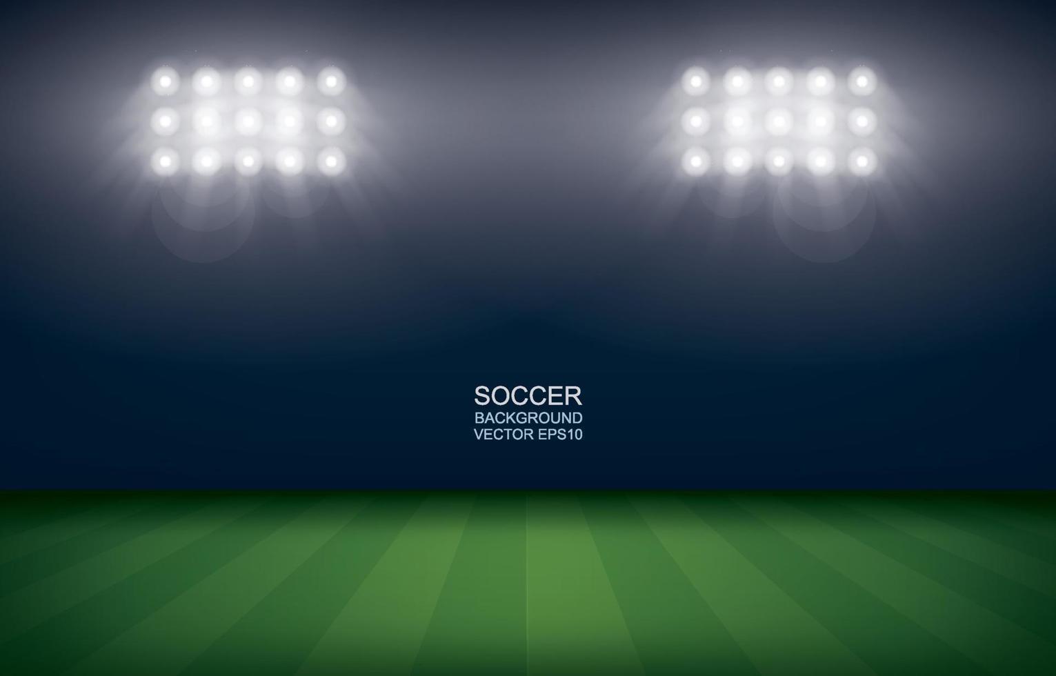 Football field or soccer field stadium background. Vector illustration.
