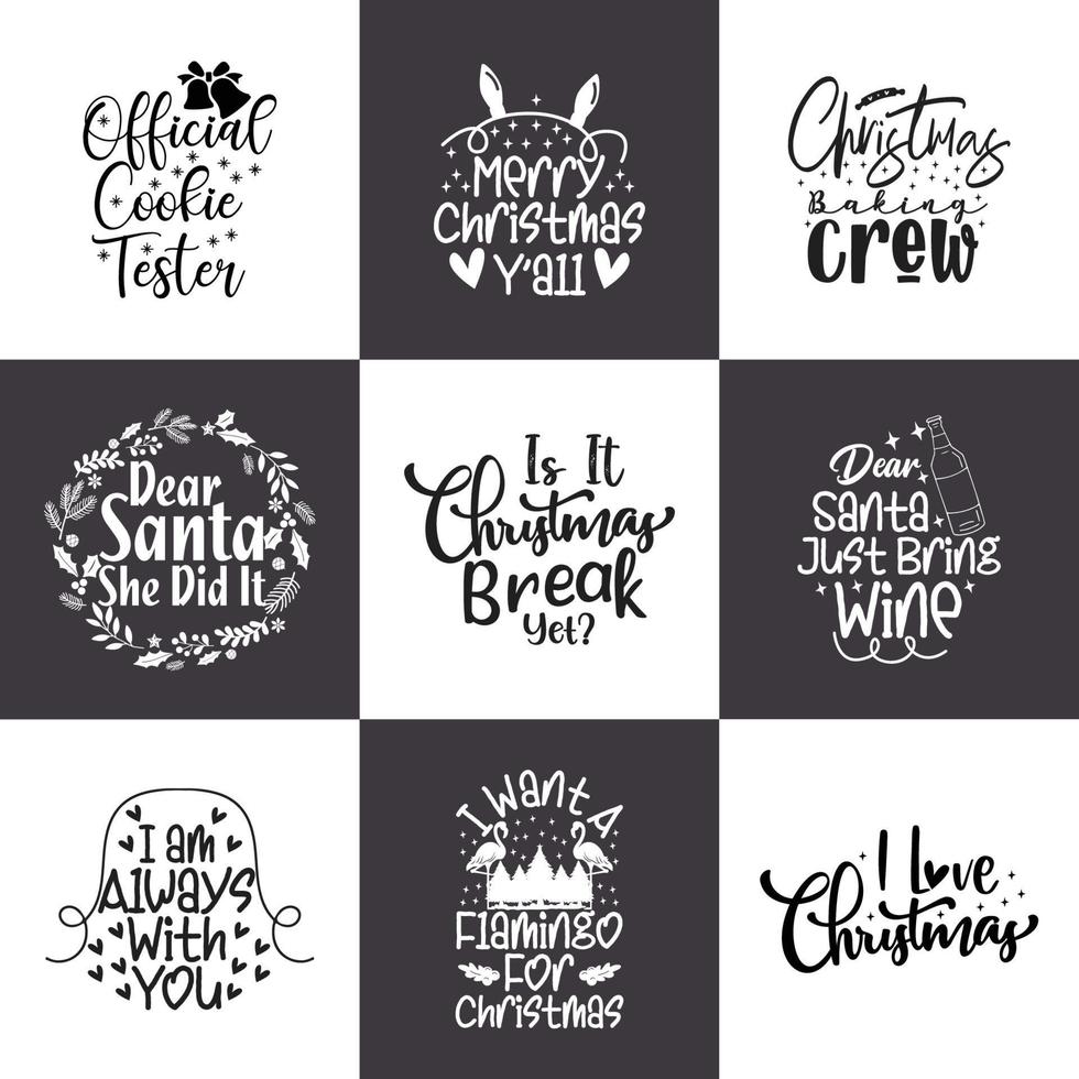 Christmas Bundle Design vector