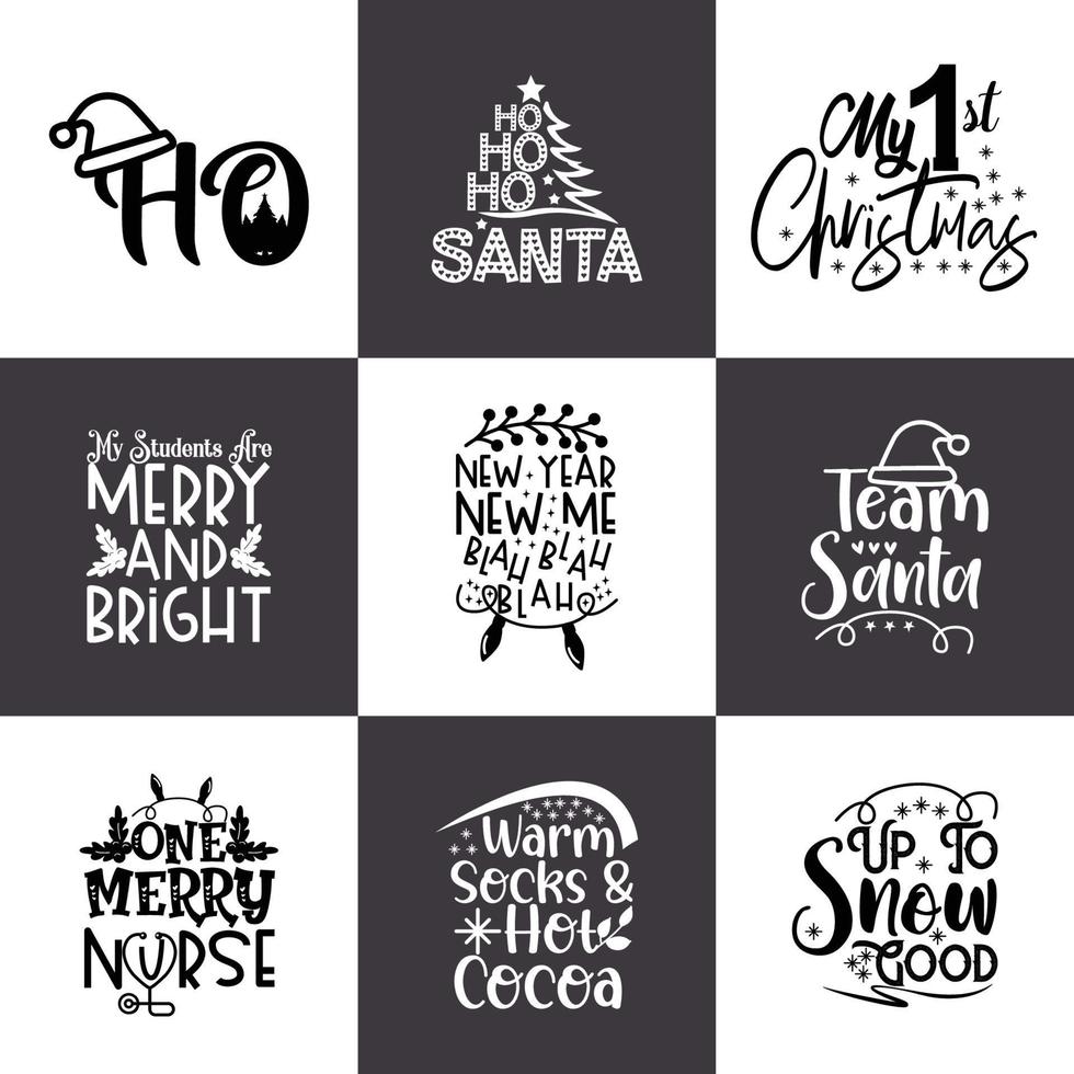 Christmas Santa Bundle vector