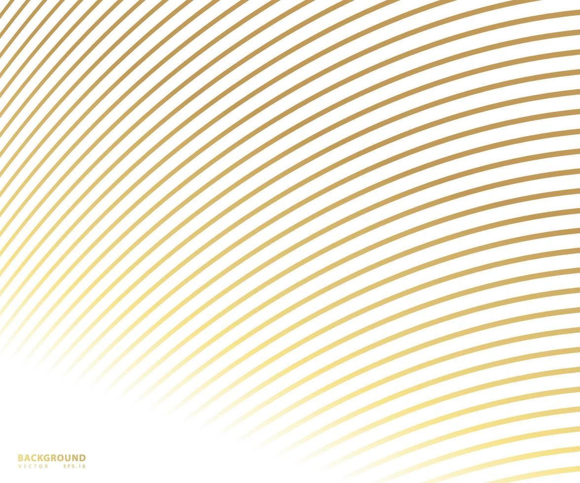 Striped gold texture, Abstract warped Diagonal Striped Background, waved lines texture. Brand new style for your business design, vector template for your ideas