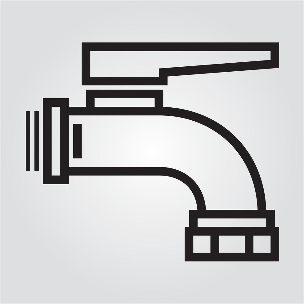 Isolated Detailed Outline Faucet 1 Icon Scalable Vector Graphic Free Vector