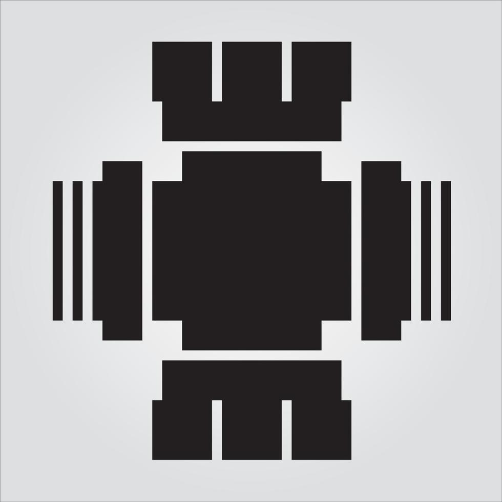 Isolated Pipe 17 Glyph Icon Scalable Vector Graphic Free Vector