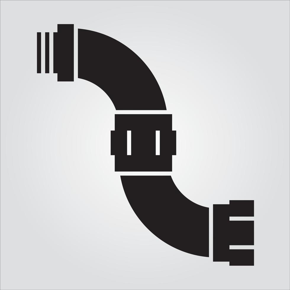 Isolated Pipe 12 Glyph Icon Scalable Vector Graphic Free Vector
