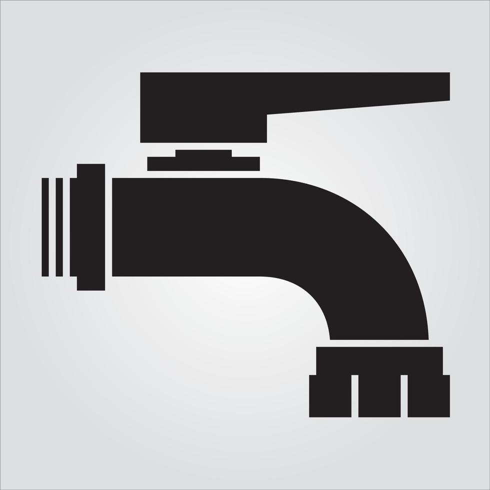 Isolated Faucet 1 Glyph Icon Scalable Vector Graphic Free Vector