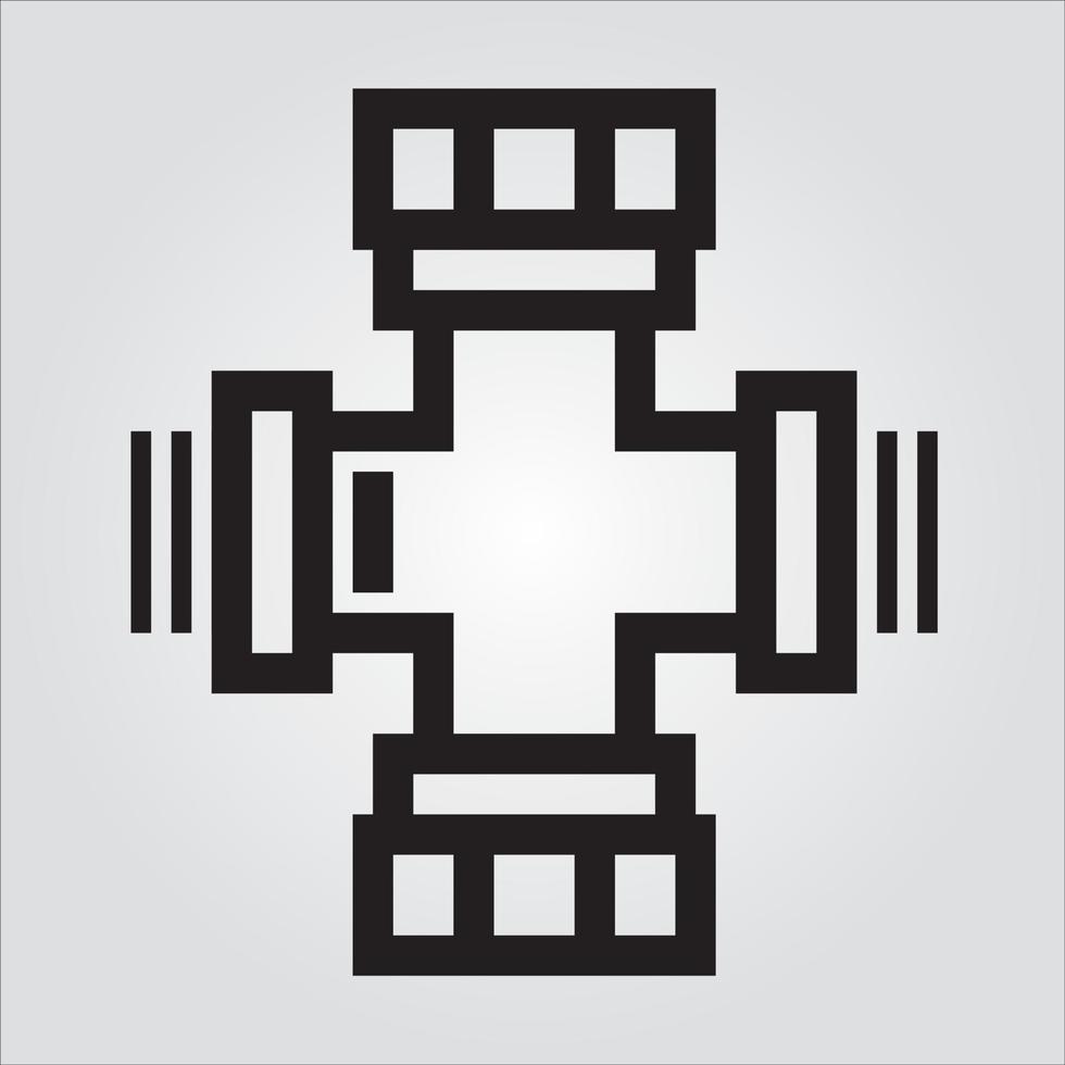 Isolated Detailed Outline Pipe 2 Icon Scalable Vector Graphic Free Vector