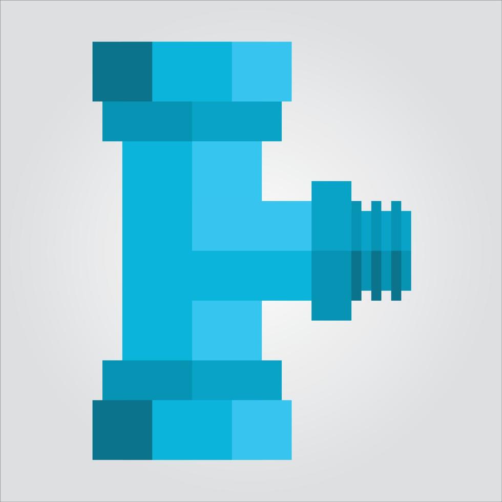 Isolated Smaller 2 Way Connector Pipe with Reducer Transparent Scalable Vector Graphic