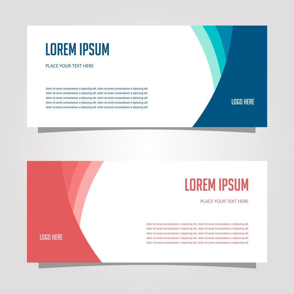 Vector Design Banner Background In Different Colors