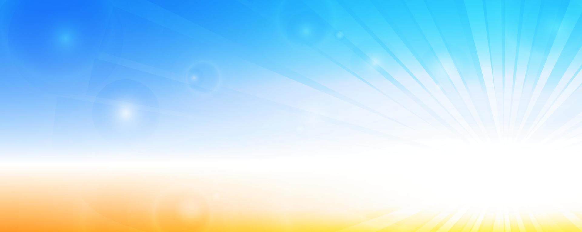Abstract summer banner design with shiny sun lights vector
