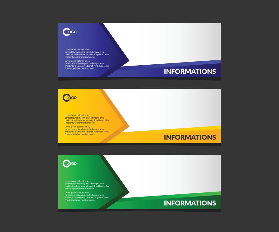clean and modern vector banner design