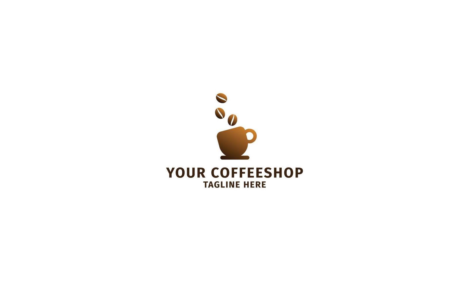 coffee shop logo template vector