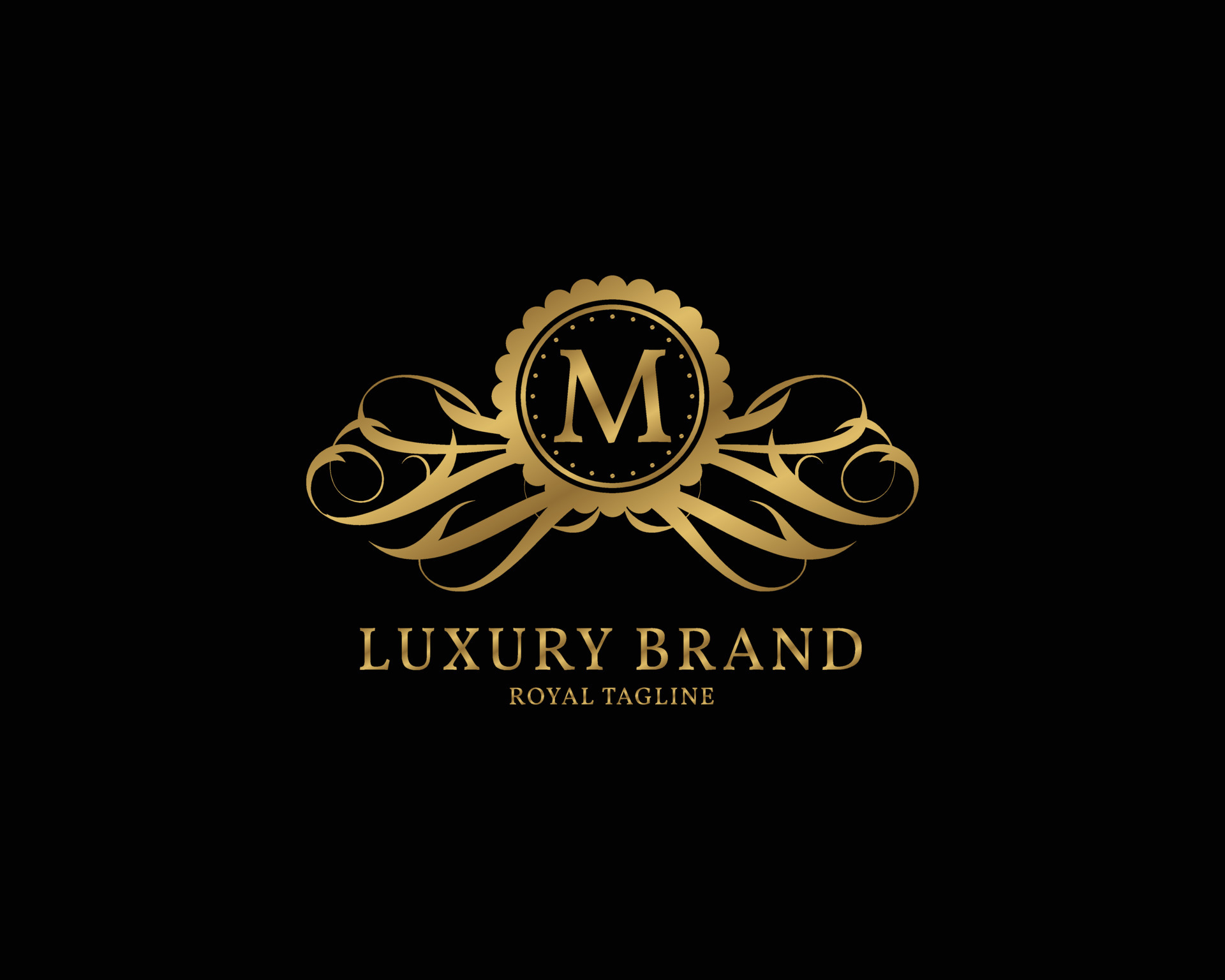 letter M luxury vintage logo 6557747 Vector Art at Vecteezy