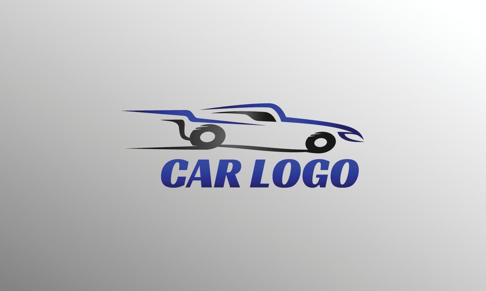 plantilla de logotipo de línea de coche para garaje o comunidad vector