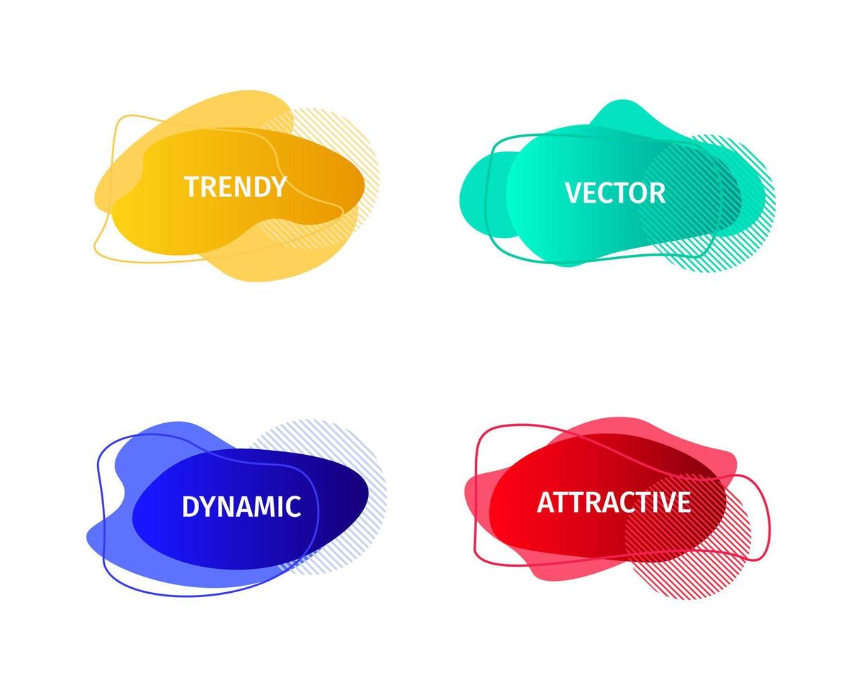 abstract trendy modern decorative element vector