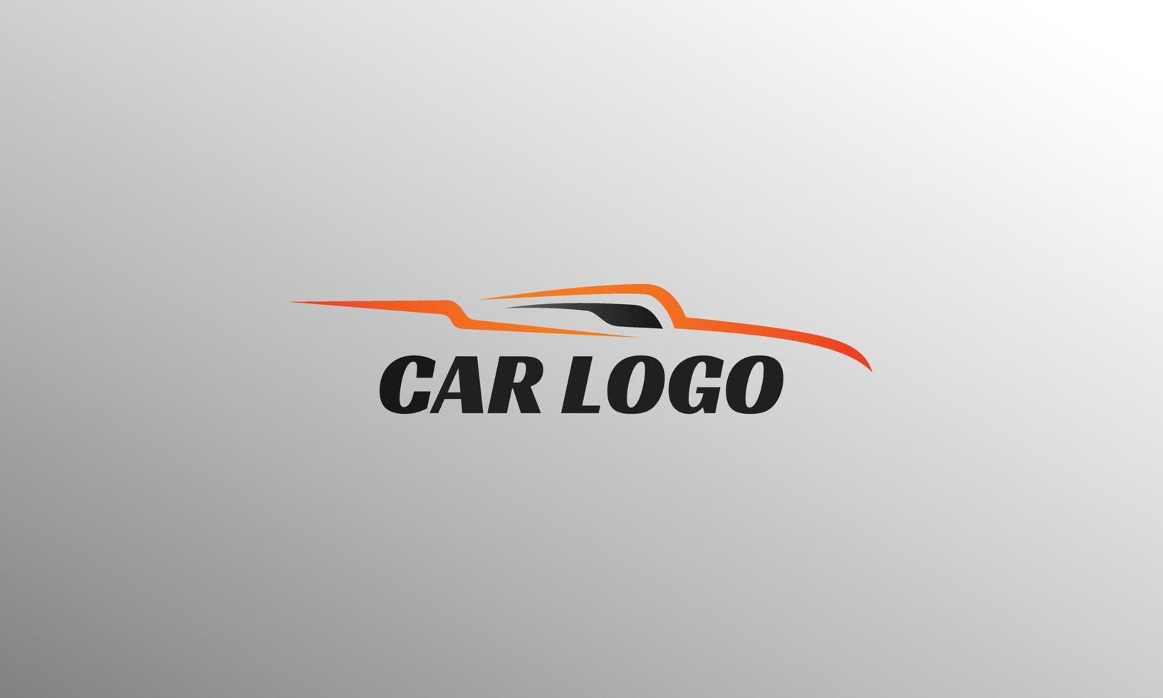 plantilla de logotipo de línea de coche para garaje o comunidad vector