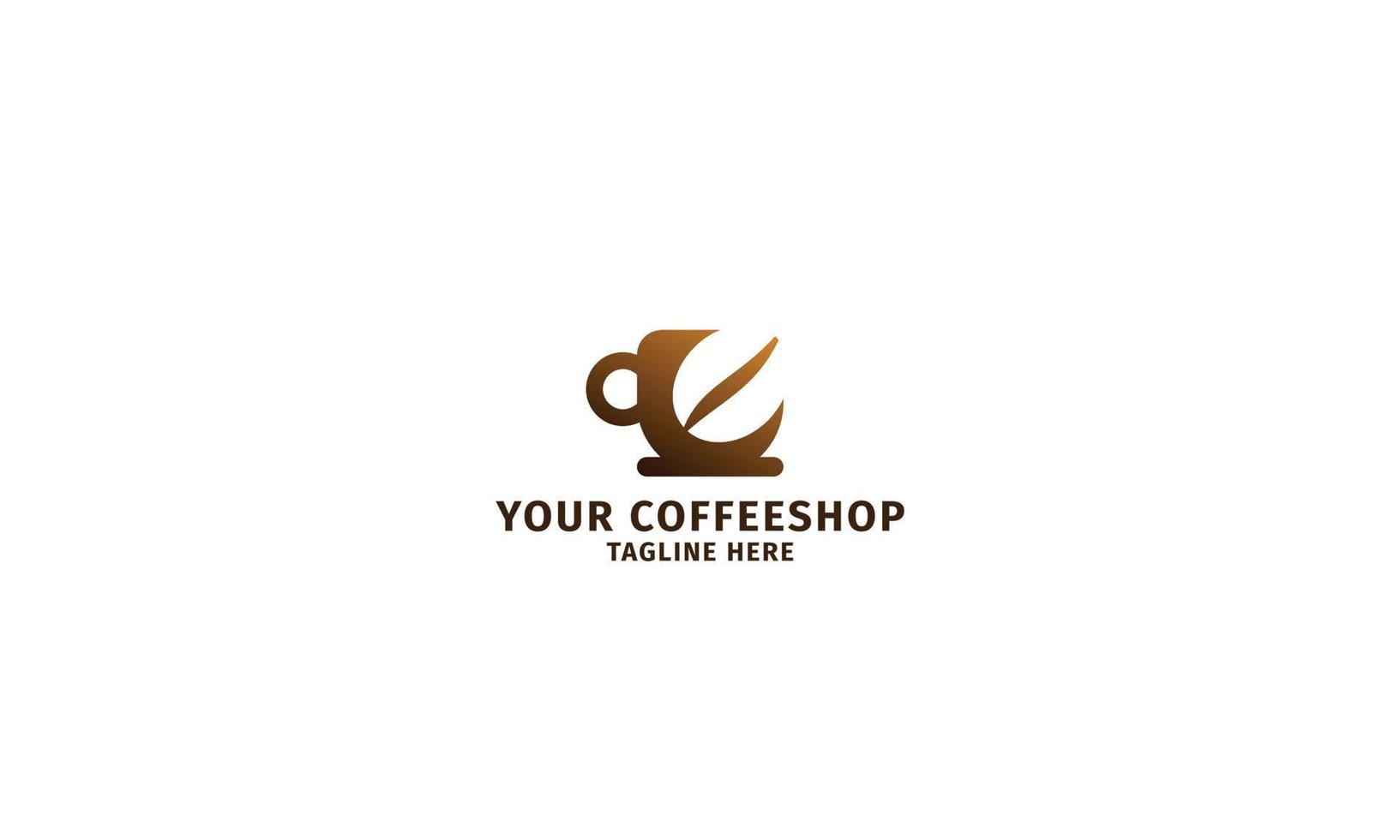 plantilla de logotipo de cafetería vector