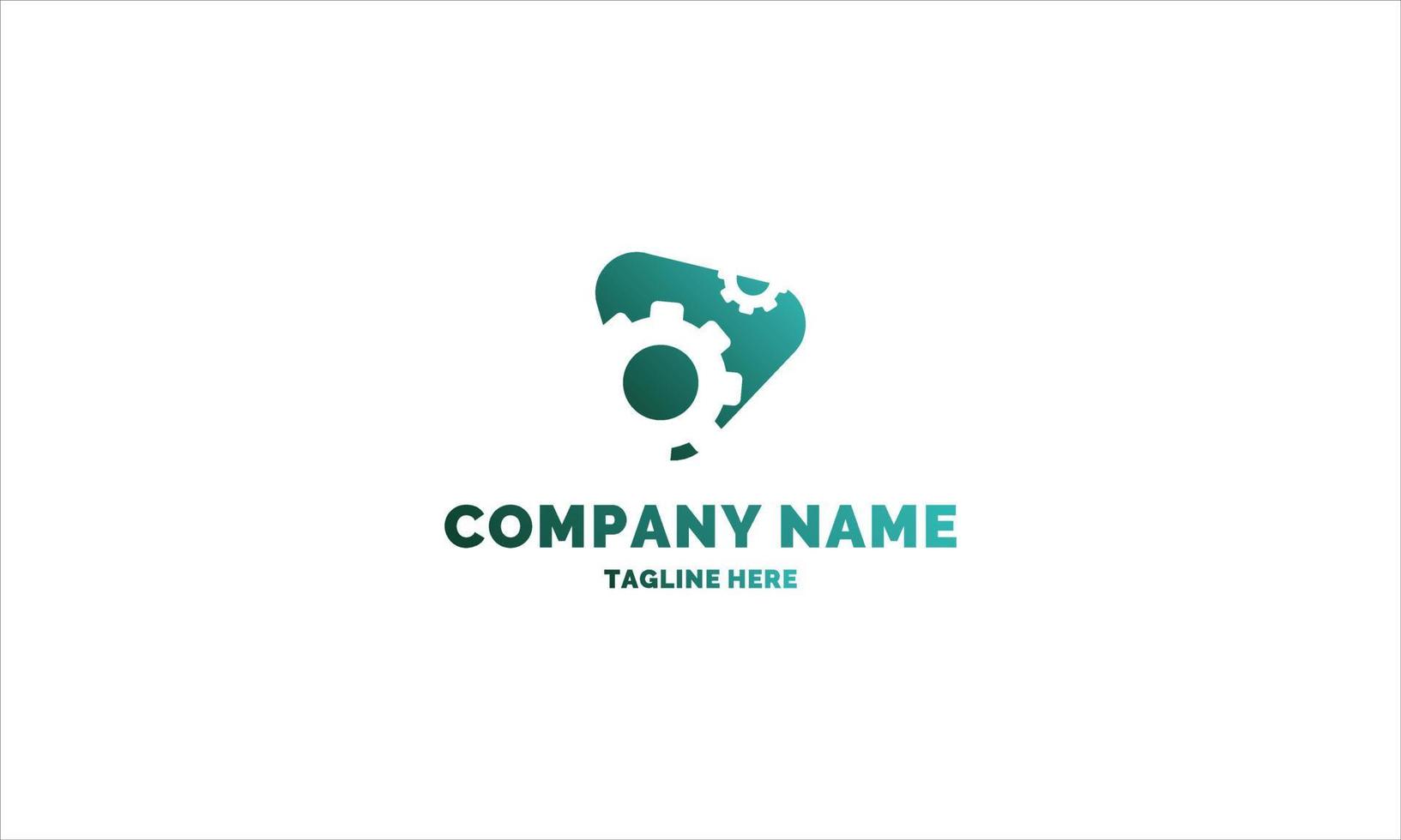 gear logo template for any company or individual vector