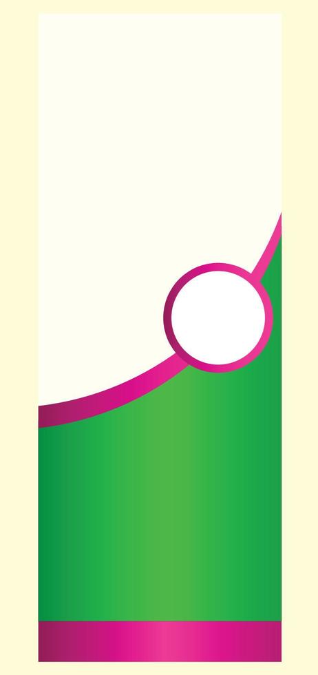 Template advertising display vector