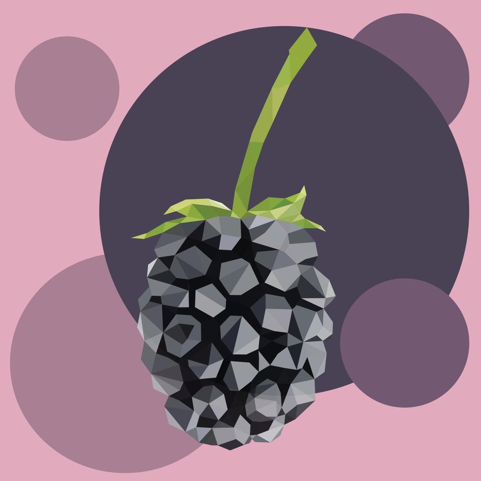 Black Berry Bubble background vector