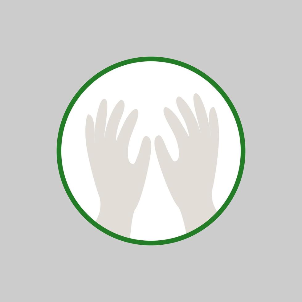 Hand Gloves Modern icon in trendy flat style Vector Illustration isolated on white background. Symbol Icon for web site design, logo, app, UI and Others. Vector Art illustration..eps