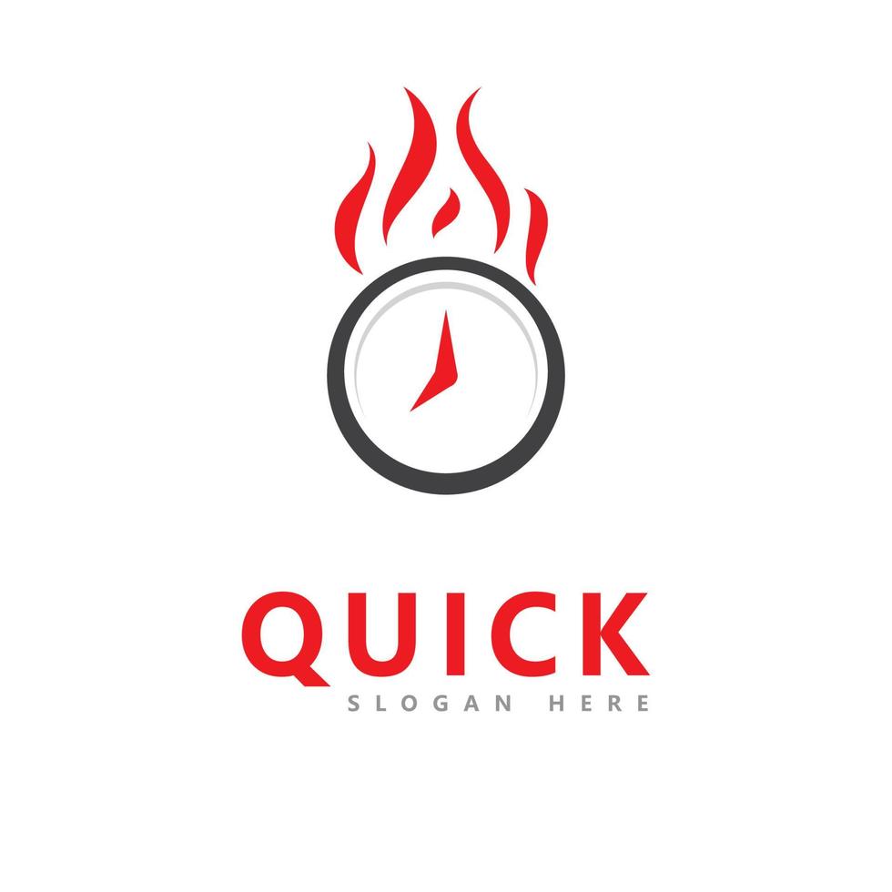 Quick Time logo vector template