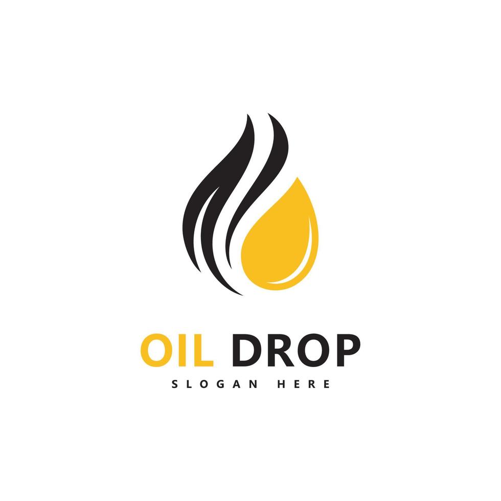 Oil drop Logo Template vector illustration design