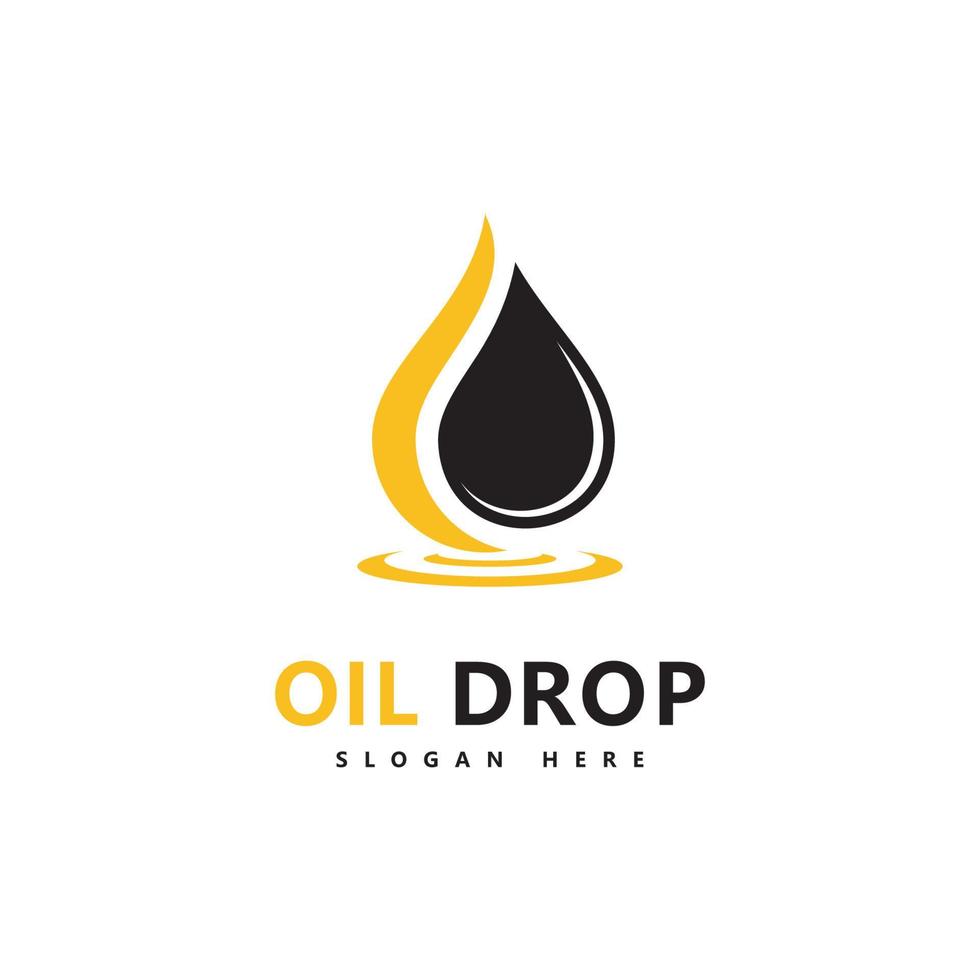 Oil drop Logo Template vector illustration design