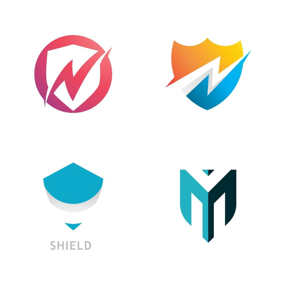 Shield logo template design. vector shield  icon