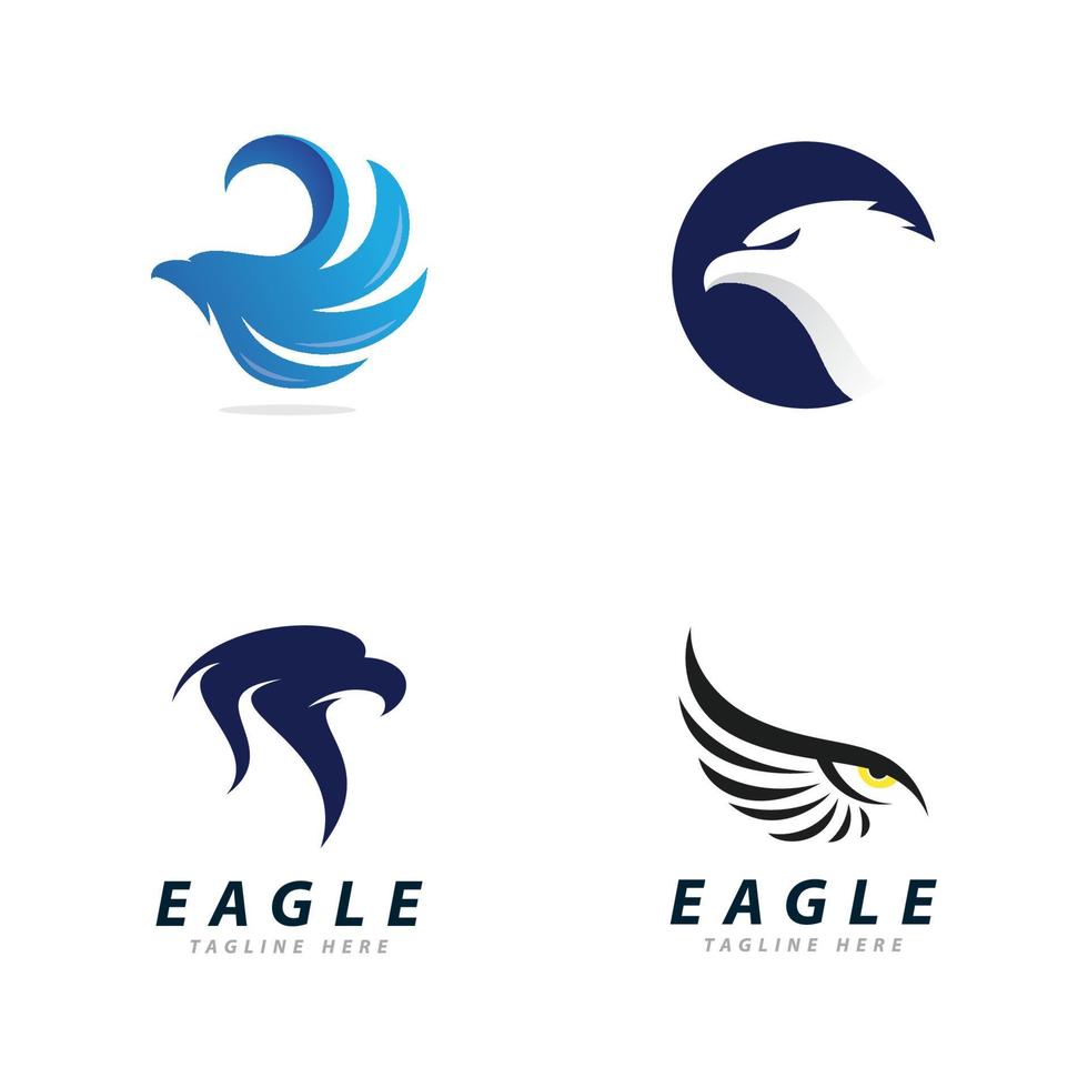 Eagle Logo Vector, Creative eagle icon Template illustration vector