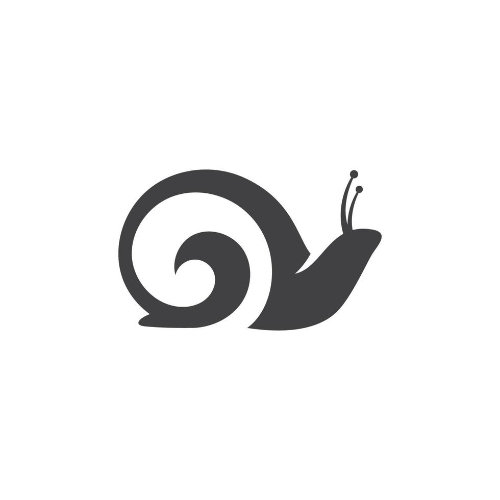 Snails logo vector  on white background