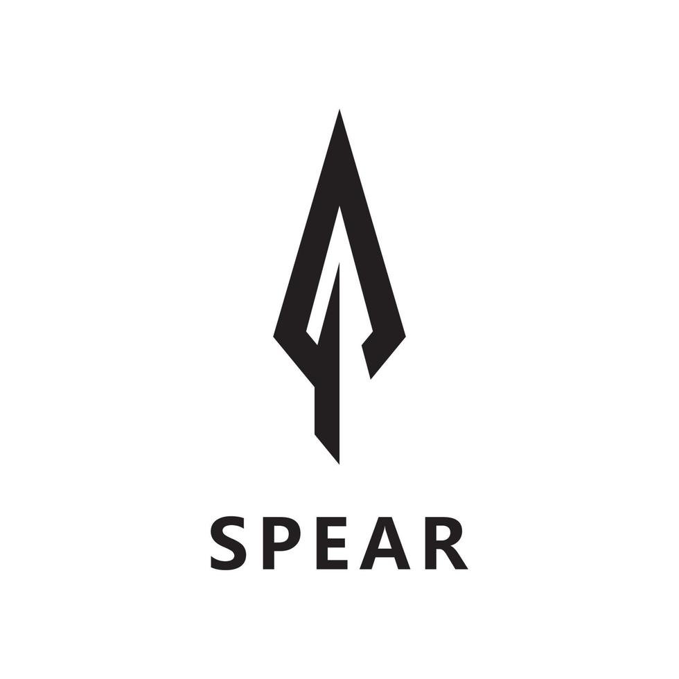 Spear logo vector design template
