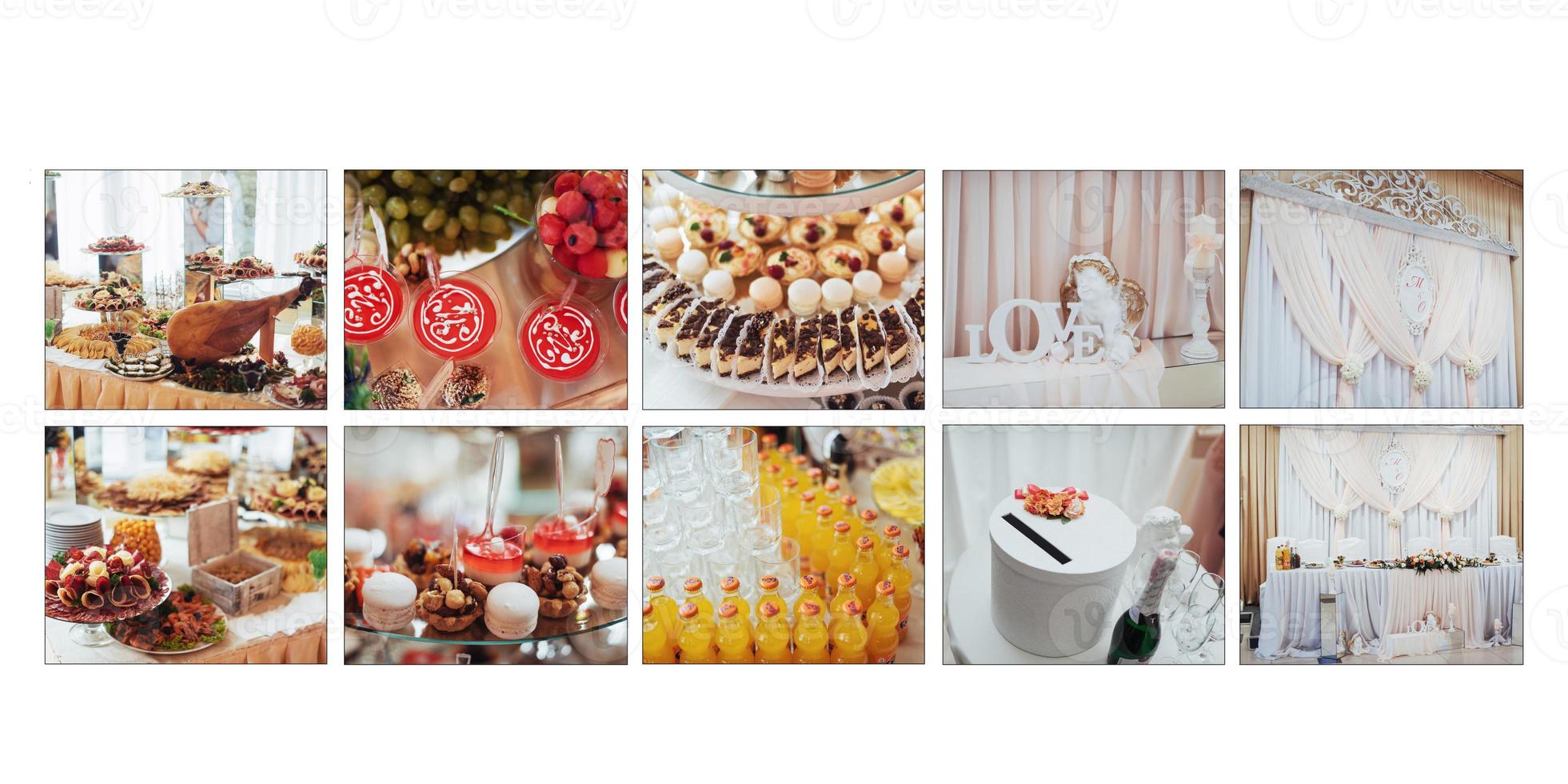 Luxurious room of the restaurant to celebrate a wedding celebrat photo