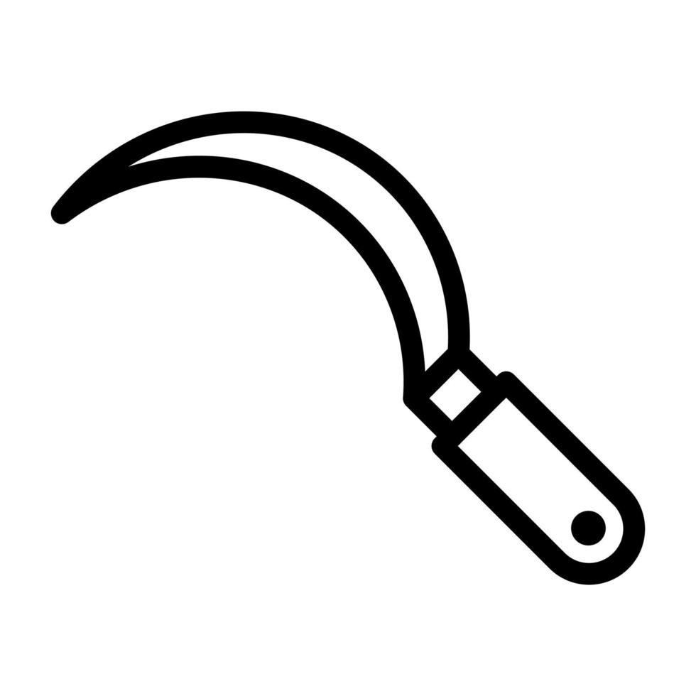 Sickle Line Icon vector