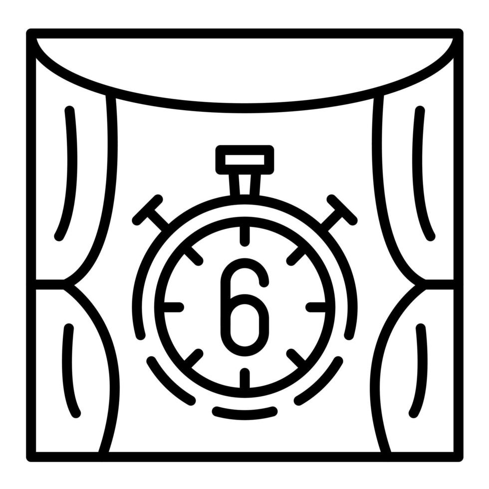 Cinema Countdown Line Icon vector