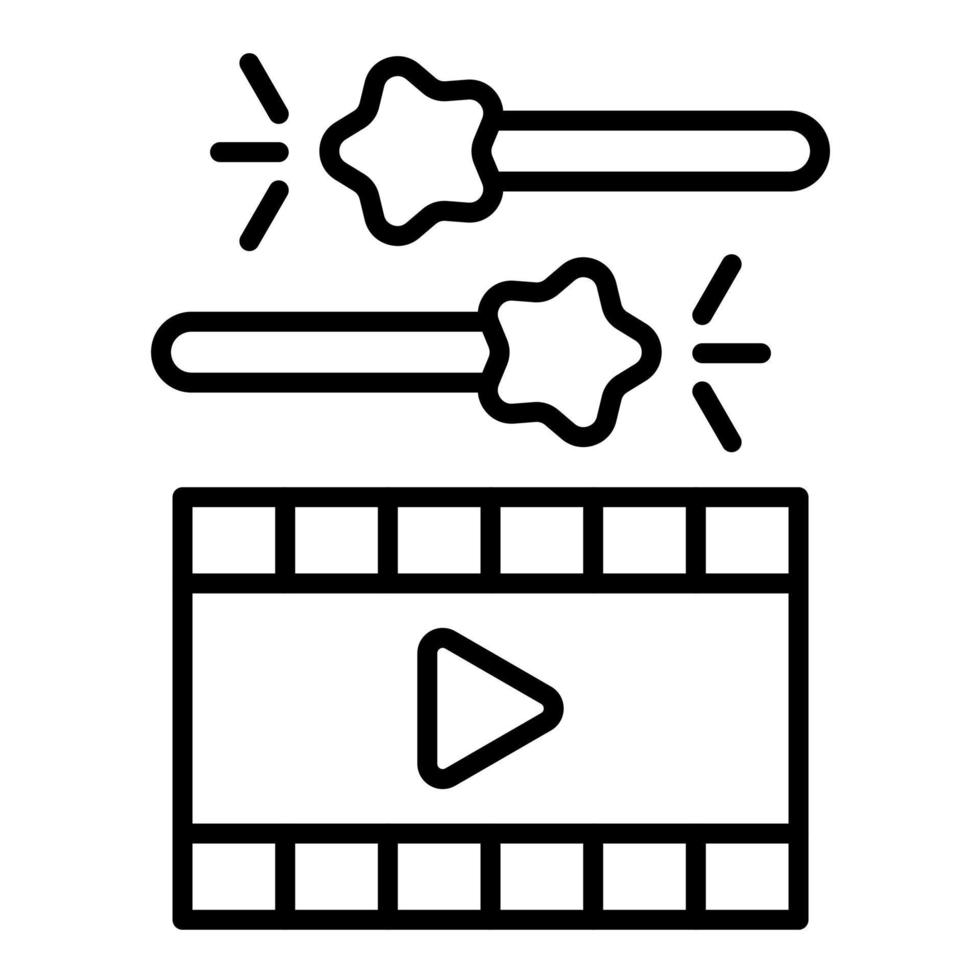 Special Effects Line Icon vector