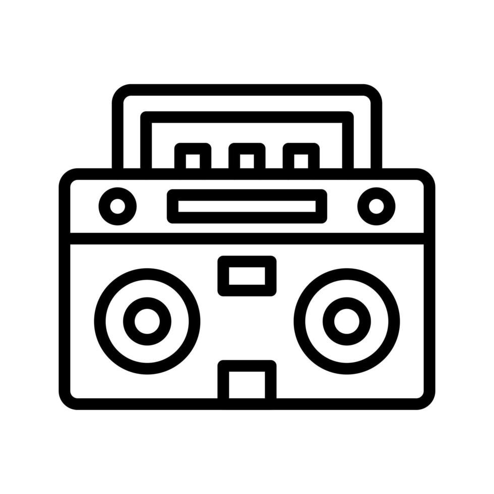 Boombox Line Icon vector