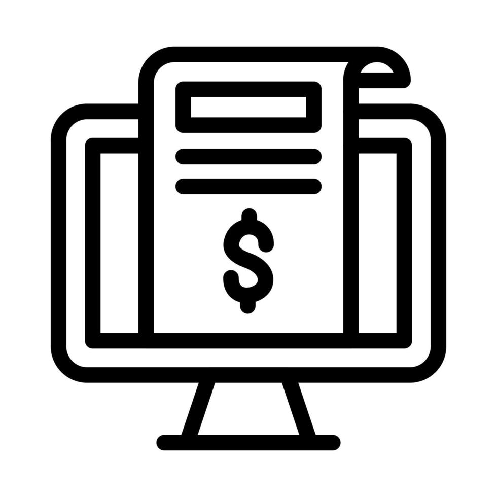Subscription Model Line Icon vector